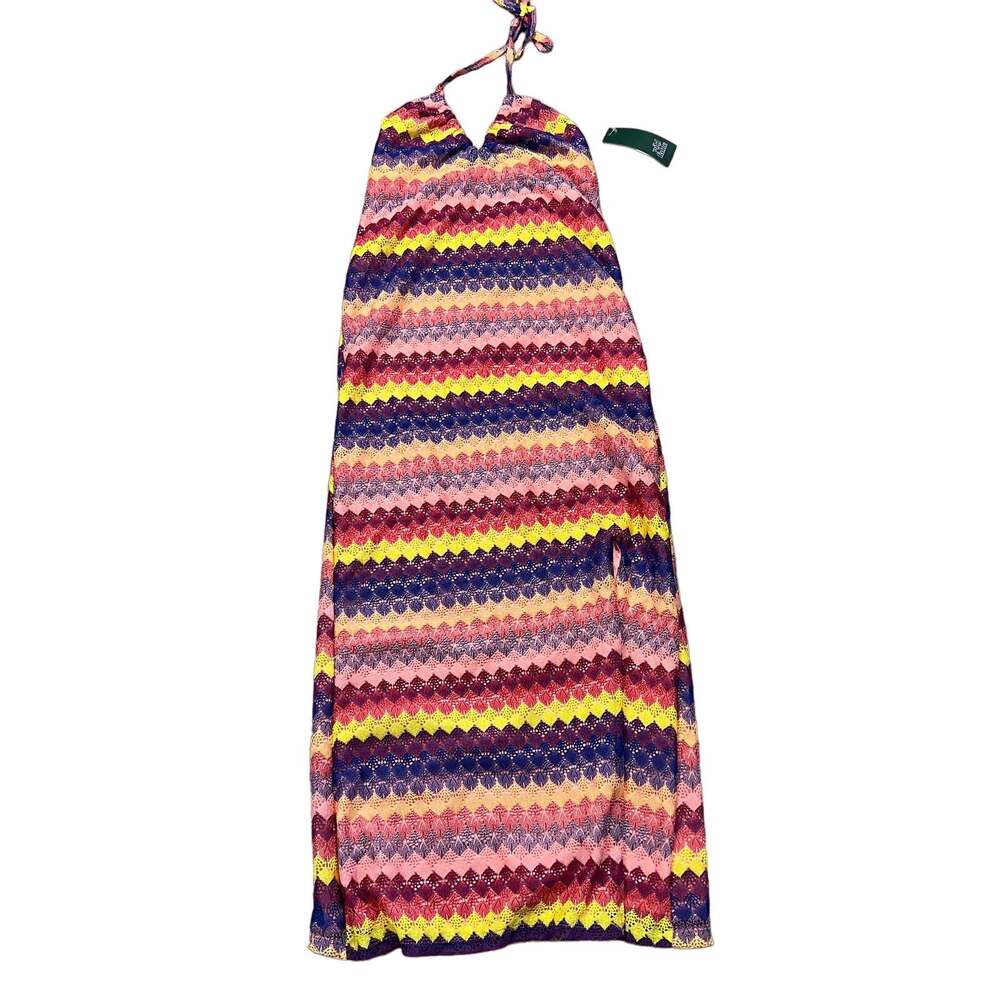 Wild Fable Women's Striped Multicolor Crochet Slip Dress - Size Large - NWT